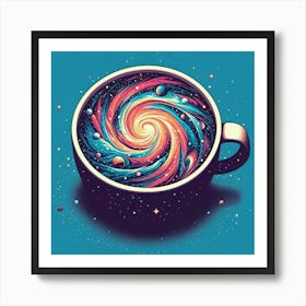 Galaxy Coffee 4 Art Print