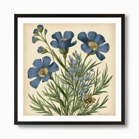 Blue Cosmos Art Print