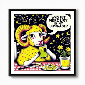 Aries vs Mercury Art Print