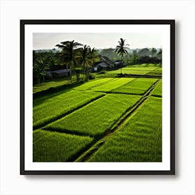 Grow Plant Green Background Field Aerial Landscape Pattern Agriculture Grass Harvesting C (7) Art Print