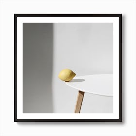 Lemony Mornings Square Art Print