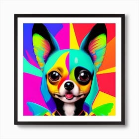 Chihuahua Pop Art Art Print