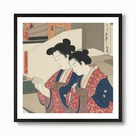 Two Women Praying Art Print