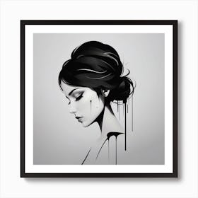 Black And White Painting Art Print