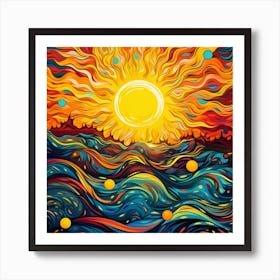 Abstract Of The Sun 1 Art Print