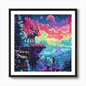 Pixel Art 15 Art Print