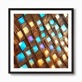 Glass Mosaic Wall Art Print