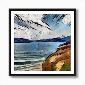 Scottish Highlands Seaside Series 4 Art Print