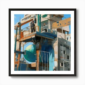 Israeli City Art Print