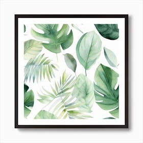 Tropical Leaves Art Print