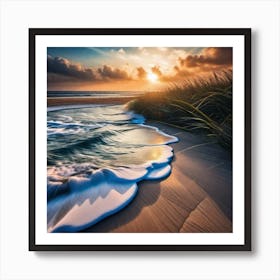 Sunset On The Beach 83 Art Print