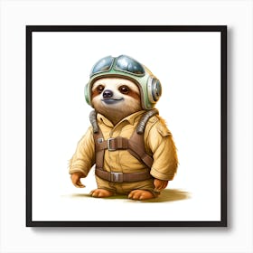 Star Wars Sloth 2 Art Print