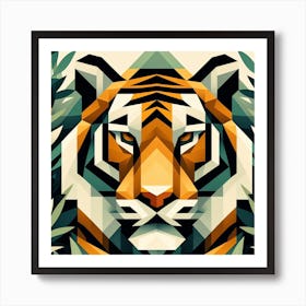 Geometric Tiger Art Print