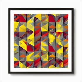 Abstract Geometric Pattern 3 Art Print