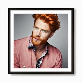 Man With Red Hair 1 Art Print