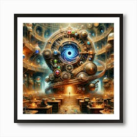 The Chronos Gate: A Da Vinci Steampunk Adventure Art Print