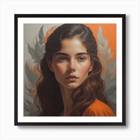 Enchanting Realism, Paint a captivating portrait 2, that showcases the subject's unique personality and charm. Generated with AI, Art Style_V4 Creative, Negative Promt: no unpopular themes or styles, CFG Scale_6.0, Step Scale_50. Art Print