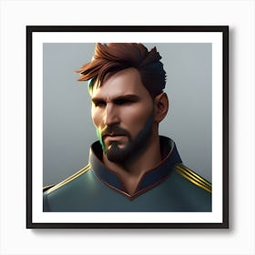 Portrait Of A Man With Beard Art Print