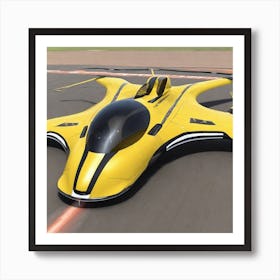 Futuristic Flying Car 2 Art Print