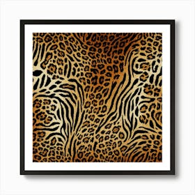 Leopard Background Art Print