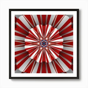 Patriotic Flower 1 Art Print