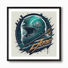 Ford Racing Helmet Affiche