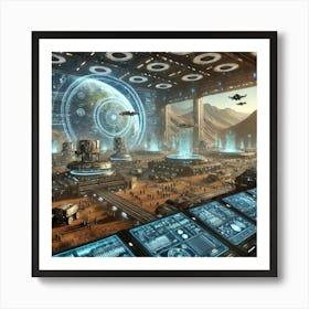 Terraforming Command Large Scale Project Art Print