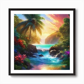 Tropical Sunset 2 Art Print
