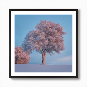 Frosty Trees Art Print