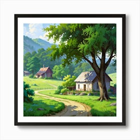 Leonardo Anime Xl A Mesmewers Into A Tranquil World This Breat 3 (3) Art Print