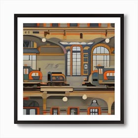 Train Station 1 Art Print