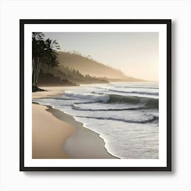 Sunrise On The Beach Art Print