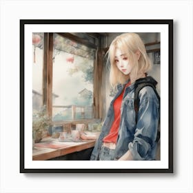 Asian Girl 8 Art Print