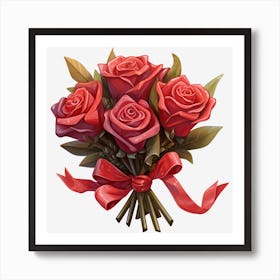 Bouquet Of Roses 21 Art Print