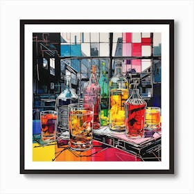 'Drinks' Art Print