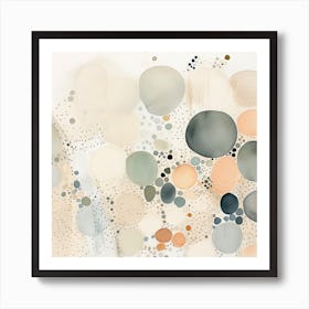 Watercolor Abstract Dots 5 Art Print