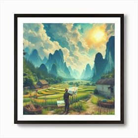 Landscape Painting Art Print