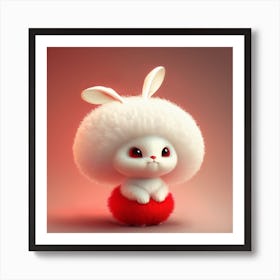 Cute Bunny Art Print