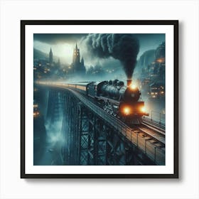 Harry Potter Train Art Print