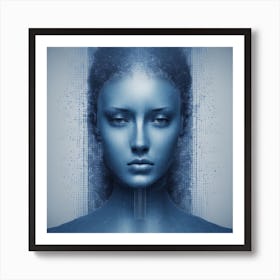 Woman in the ether Art Print