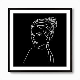 Face Of A Woman Art Print