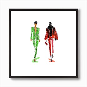 Tom Ford Girls 2 Square Art Print