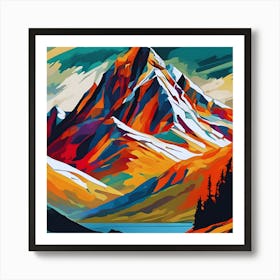 Mountain Landscape Painting Art Print