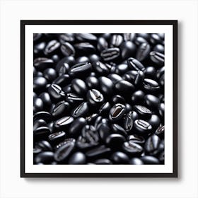 Black Coffee Beans 3 Art Print