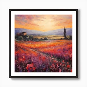 Monet's Masterpiece in Matera Art Print