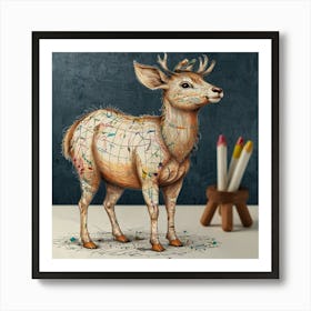 Deer! 52 Art Print