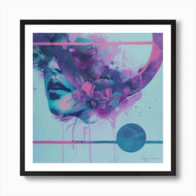 Beautiful woman portrait Art Print