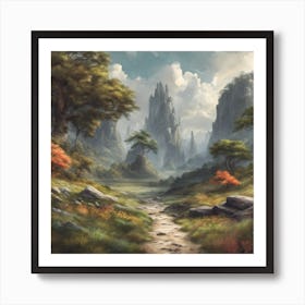 Fantasy Landscape Painting Art Print