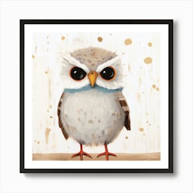 Gray Owl Art Print