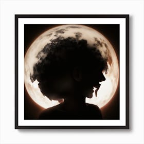 Moon MASK Art Print